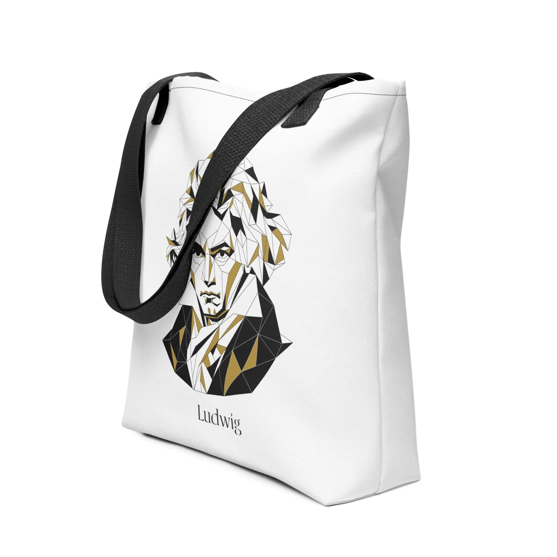 Beethoven Tote Bag | Classical Music Bag with Artistic Portrait
