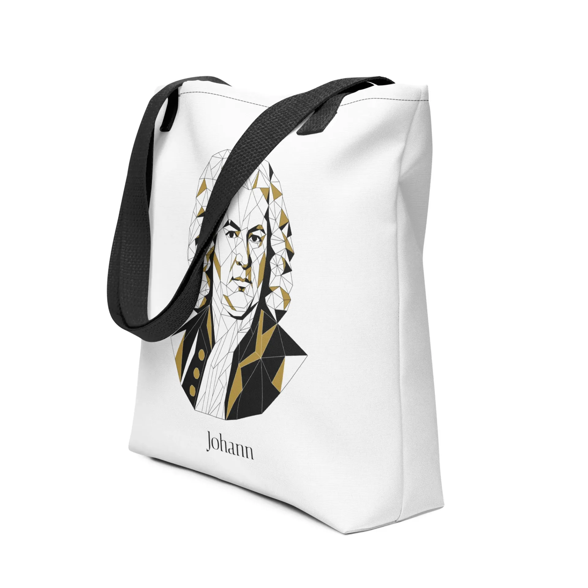 Bach Tote Bag | Klassieke Muziek Tas met Artistiek Portret