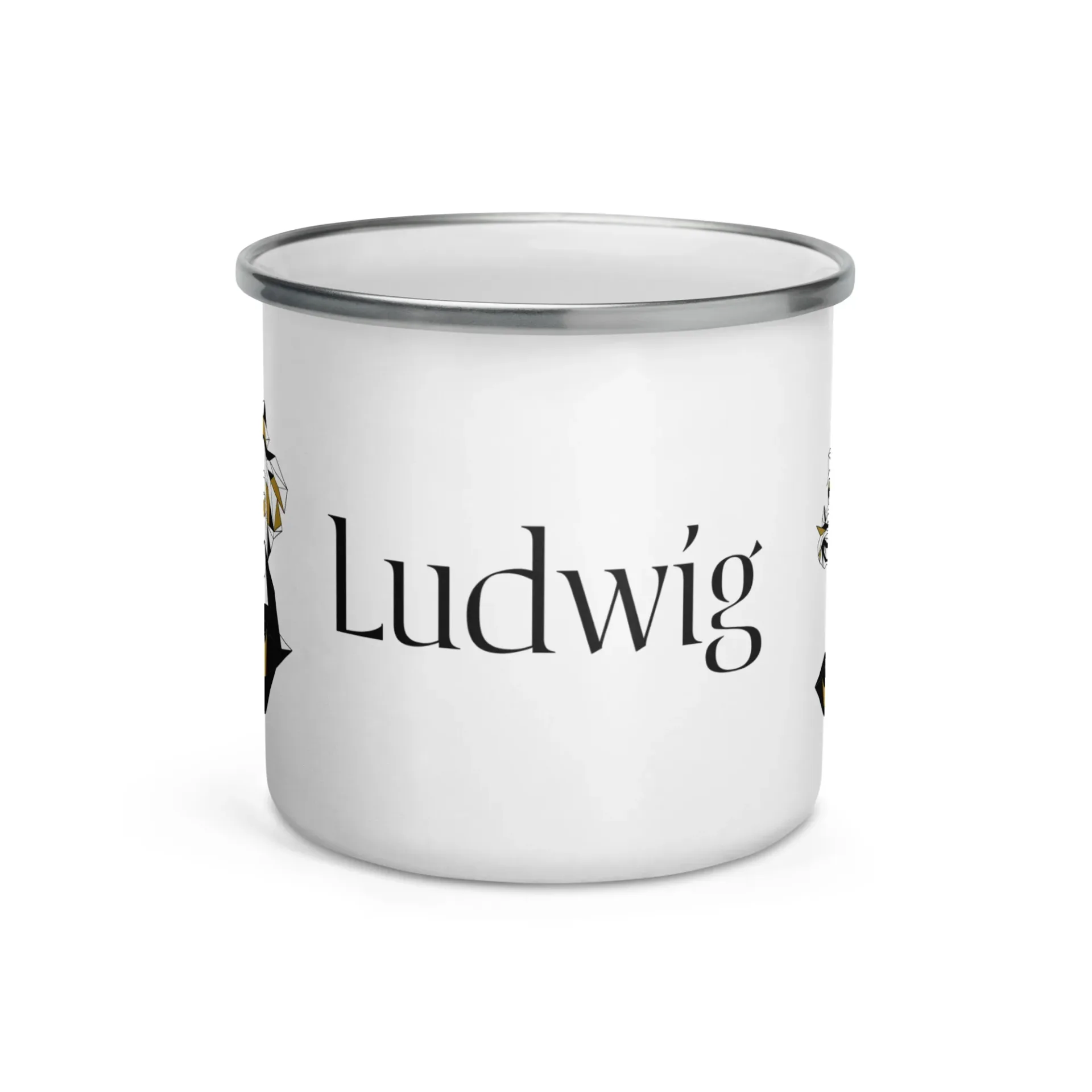 Beethoven Enamel Mug Ludwig | Vintage Classical Music Mug