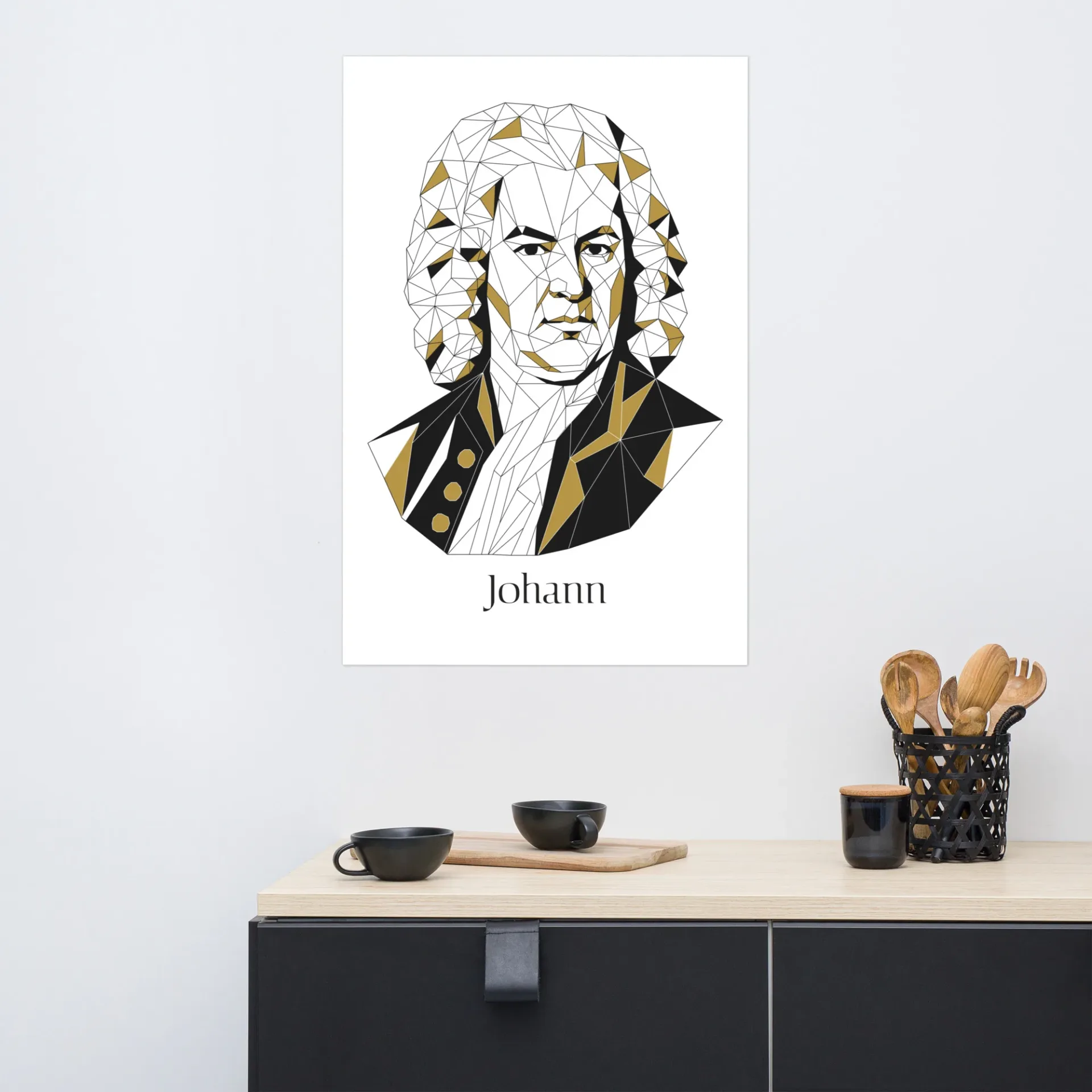 Bach Poster | Moderne Klassieke Muziek Kunstposter