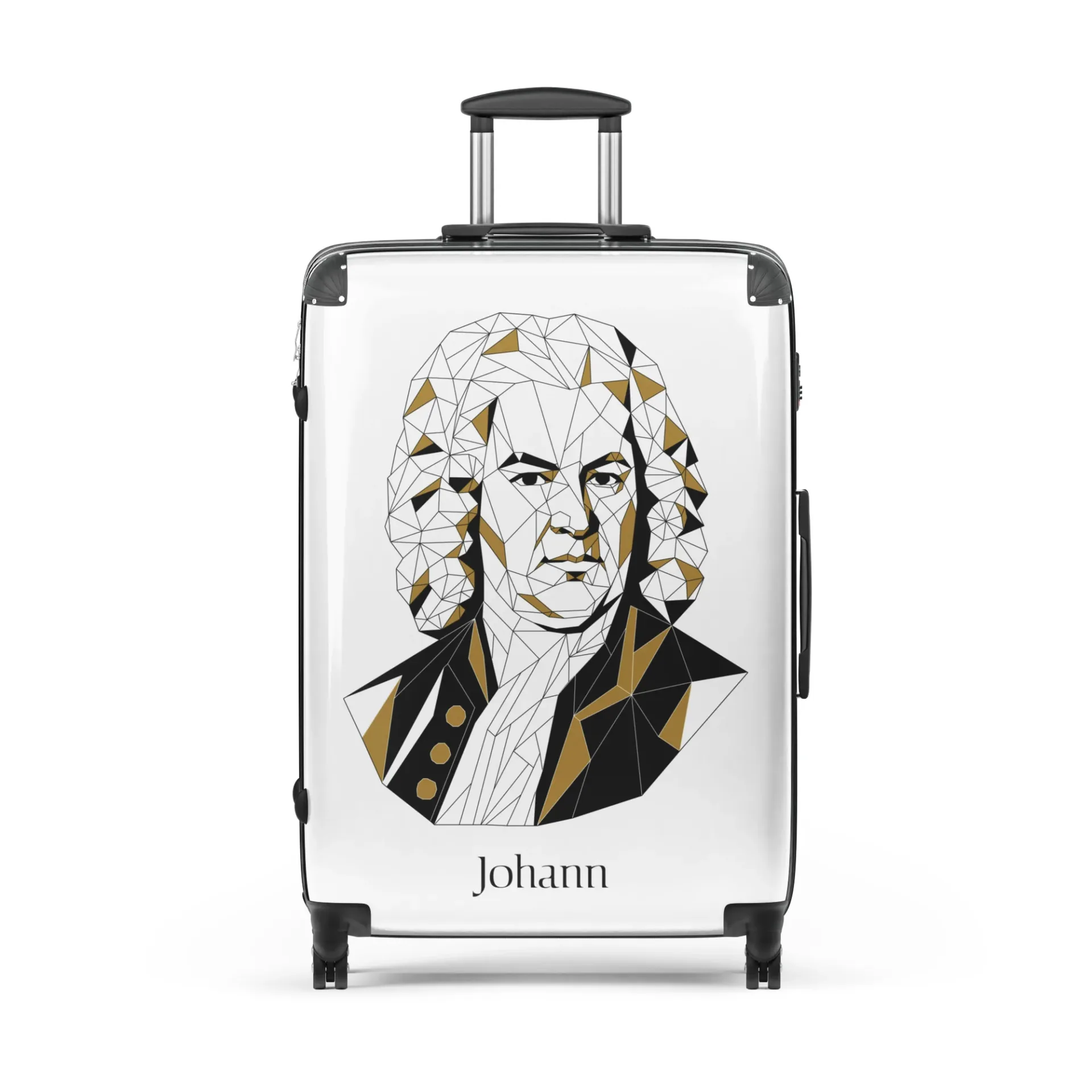 Bach Koffer met Geometrisch Portret | Cadenza Goods